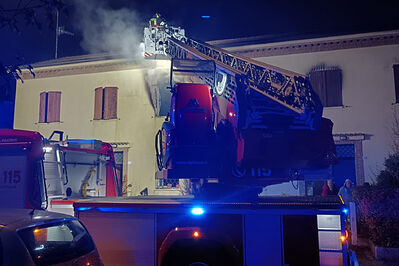 INCENDIO APPARTAMENTO VIA TROTTI MOSTI FERRARA