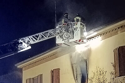 INCENDIO APPARTAMENTO VIA TROTTI MOSTI FERRARA