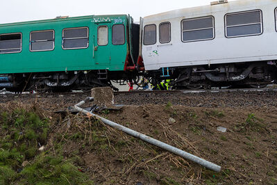 SCONTRO TRENO CAMION SENETICA