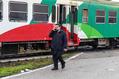 SCONTRO TRENO CAMION SENETICA