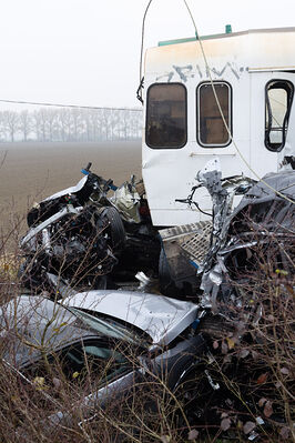SCONTRO TRENO CAMION SENETICA