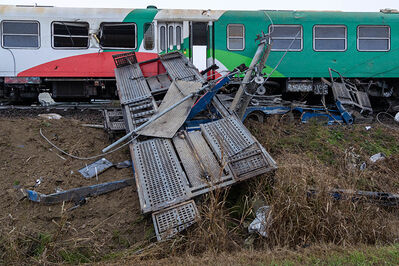 SCONTRO TRENO CAMION SENETICA