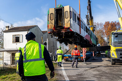 SCONTRO TRENO CAMION SENETICA