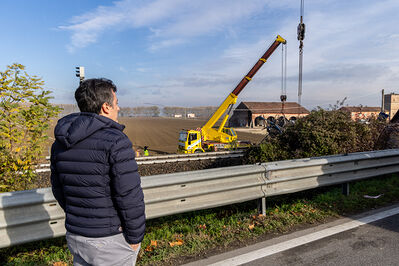 SCONTRO TRENO CAMION SENETICA