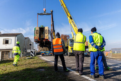 SCONTRO TRENO CAMION SENETICA