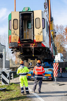 SCONTRO TRENO CAMION SENETICA