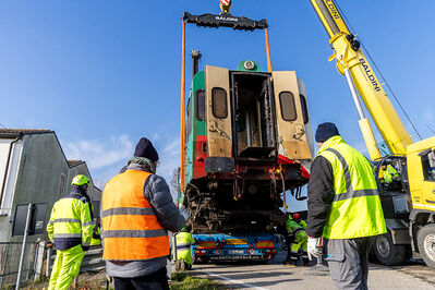 SCONTRO TRENO CAMION SENETICA