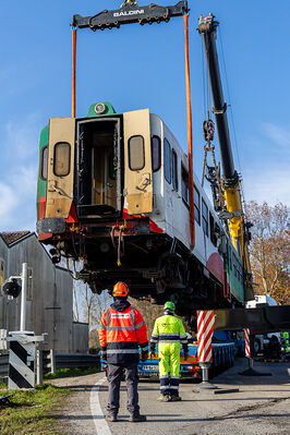 SCONTRO TRENO CAMION SENETICA