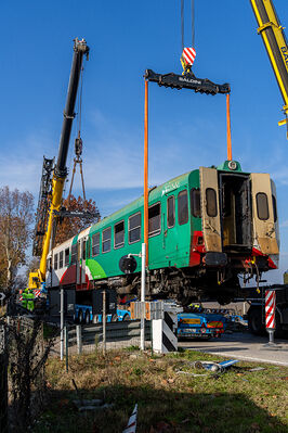 SCONTRO TRENO CAMION SENETICA