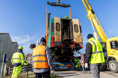 SCONTRO TRENO CAMION SENETICA