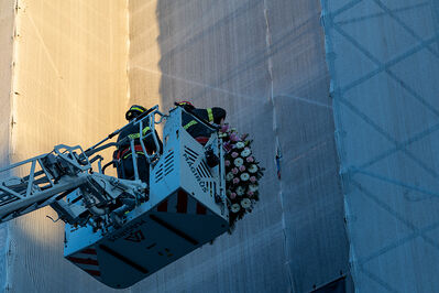 VIGILI DEL FUOCO DEPOSIZIONE CORONA ALLA MADONNA