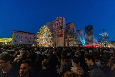 ACCENSIONE ALBERO DI NATALE FERRARA